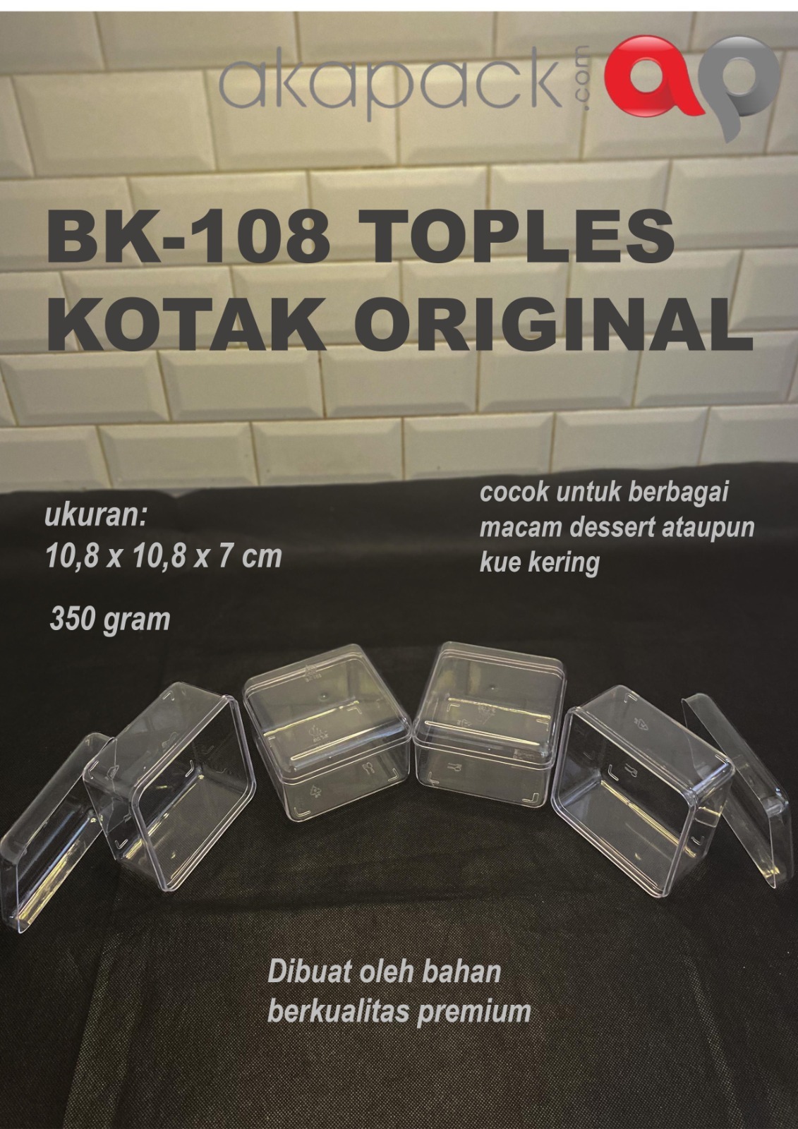 BK Toples 108 350gr — Toples Kue Kering / Cookies · grosir kemasan Akapack