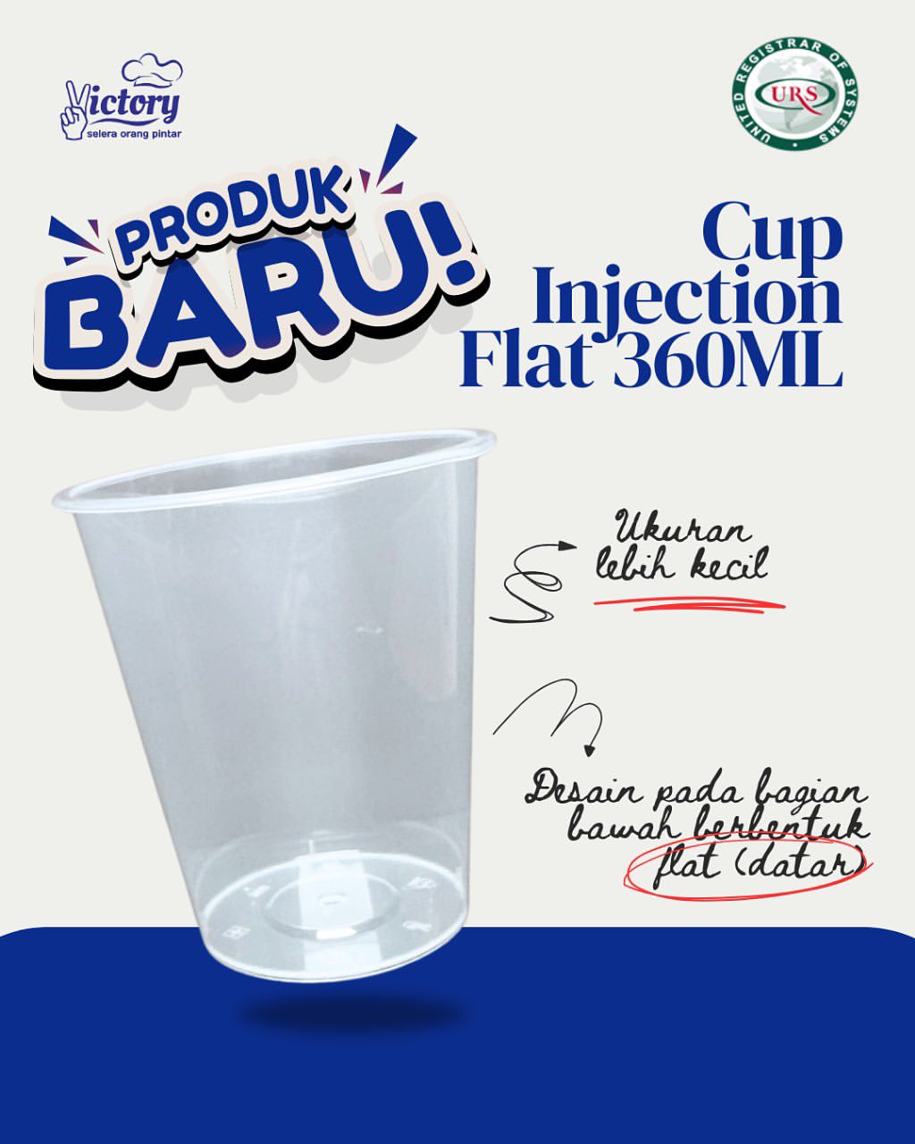 Cup Gelas Thailand 360Ml FLAT Isi 25Pcs — Cup Gelas Plastik Pe, Pet & Induction · grosir kemasan Akapack