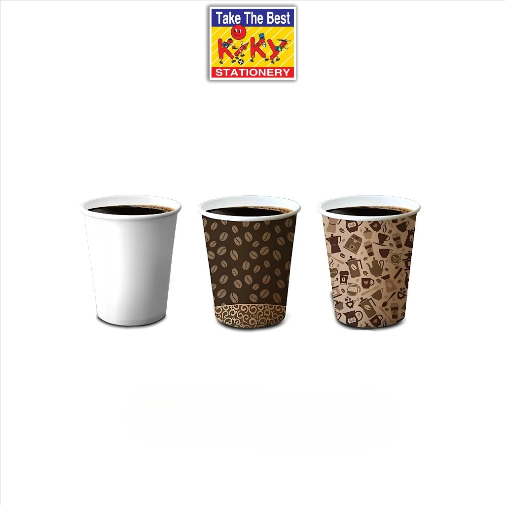 Hot Cup 6,5 oz Gambar KIKI — Gelas Papper Cup · grosir kemasan Akapack