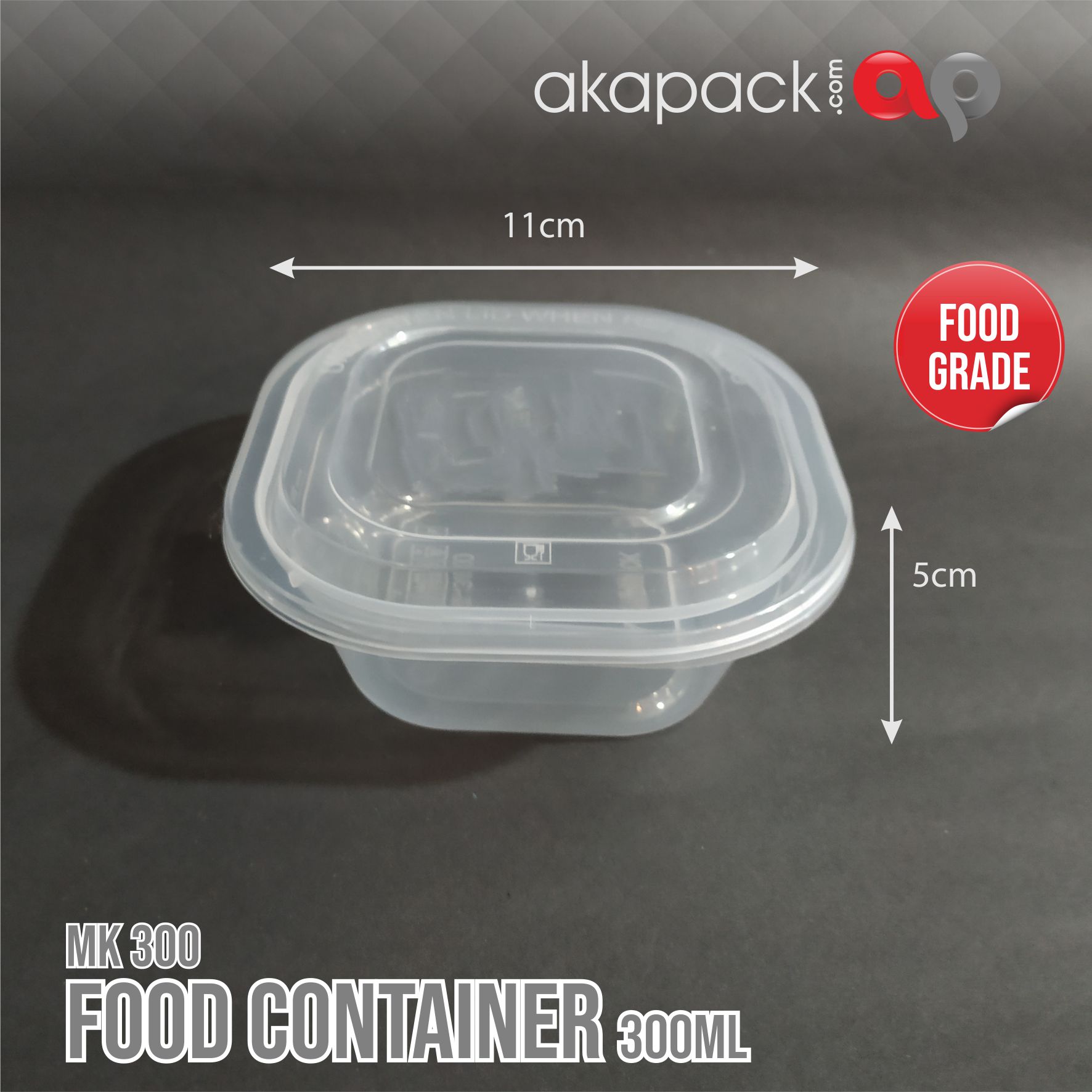 Easypack Thinwall Mk-300 Isi 25Pcs — Wadah Thinwall Plastik · grosir kemasan Akapack