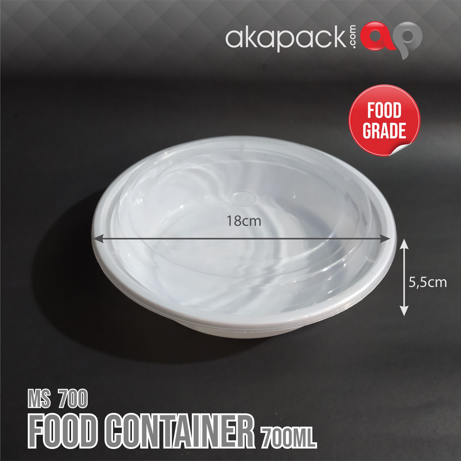 Easypack Thinwall Ms-700 Isi 25Pcs — Wadah Thinwall Plastik · grosir kemasan Akapack