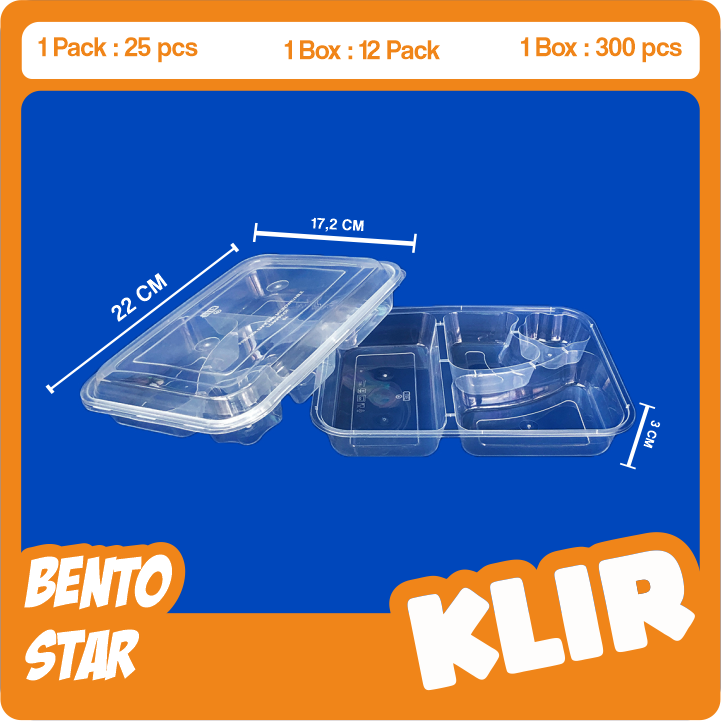 KLIR Bento Star — Bento Kotak Makan · grosir kemasan Akapack