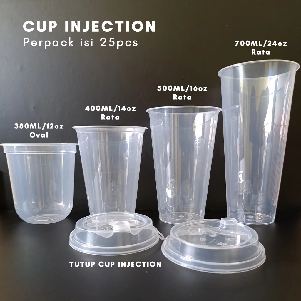 Cup Gelas Thailand Kipp 16Oz Isi 25Pcs — Cup Gelas Plastik Pe, Pet & Induction · grosir kemasan Akapack