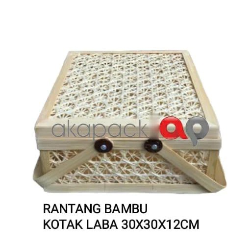 Kotak Laba Uk 30X3012,5Cm Bambu — Anyaman Bambu · grosir kemasan Akapack
