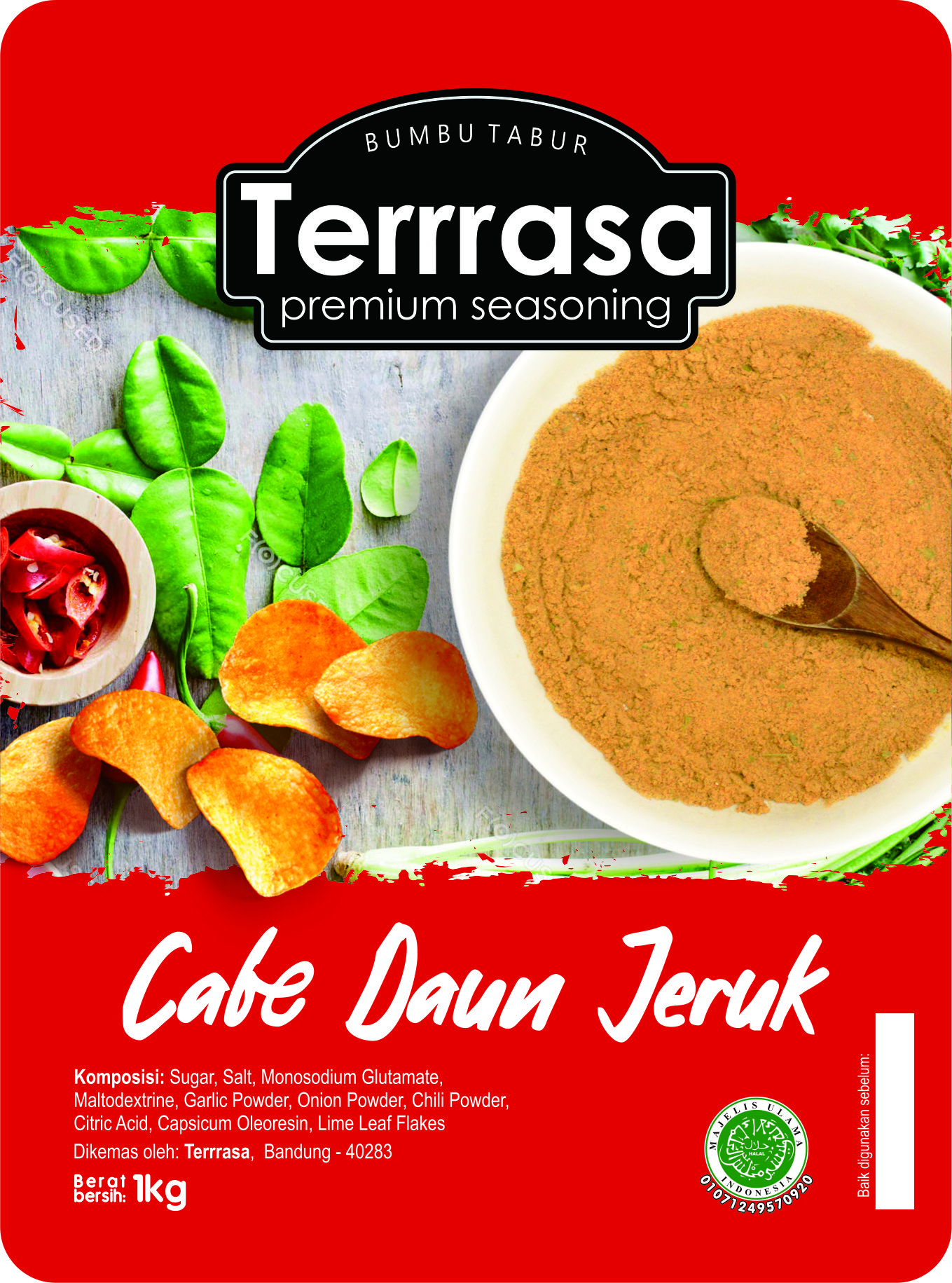 Bumbu Tabur Cabe Daun Jeruk — Aneka Bumbu Tabur/seasoning For Snack · grosir kemasan Akapack