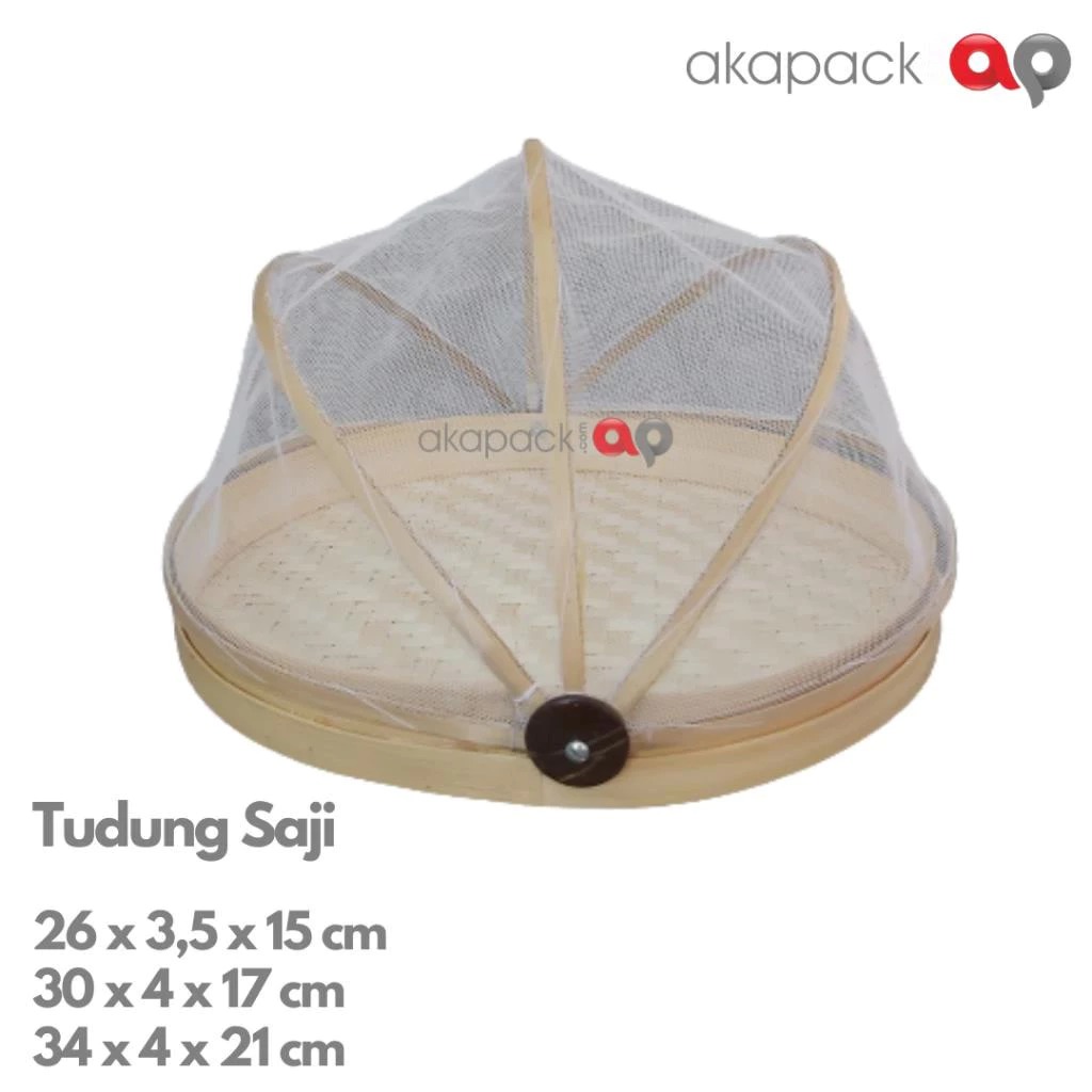 Tudung Saji L Bambu — Anyaman Bambu · grosir kemasan Akapack