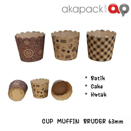 cup muffin cake bruder motif cake 63mm — Cup Cake · grosir kemasan Akapack