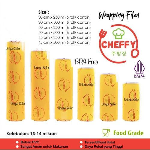Cheffy Wrapping 20 Cm X 500 Mtr — Kemasan Roll Bubble Wrap, Foam Nett, Wrapping & Lakban · grosir kemasan Akapack