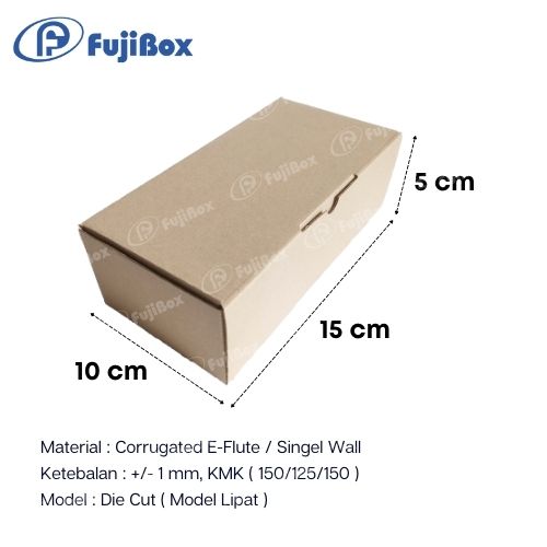 CB Fuji 10X15X5 — Kemasan Papper Box Kraft, Ivory, Corrugated · grosir kemasan Akapack