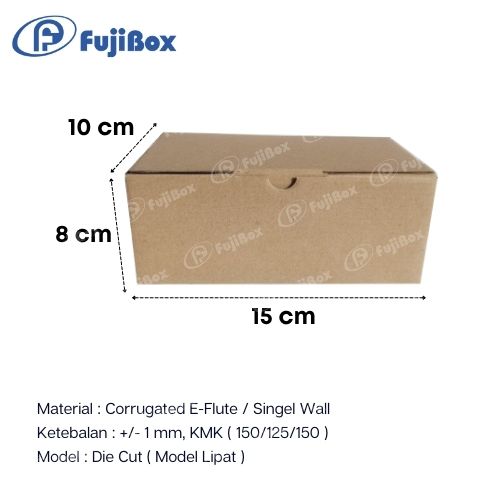 CB Fuji 10X15X8 — Kemasan Papper Box Kraft, Ivory, Corrugated · grosir kemasan Akapack