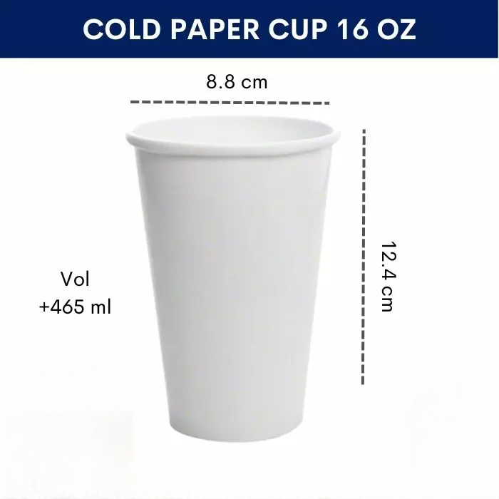 Cold Cup 16Oz — Gelas Papper Cup · grosir kemasan Akapack