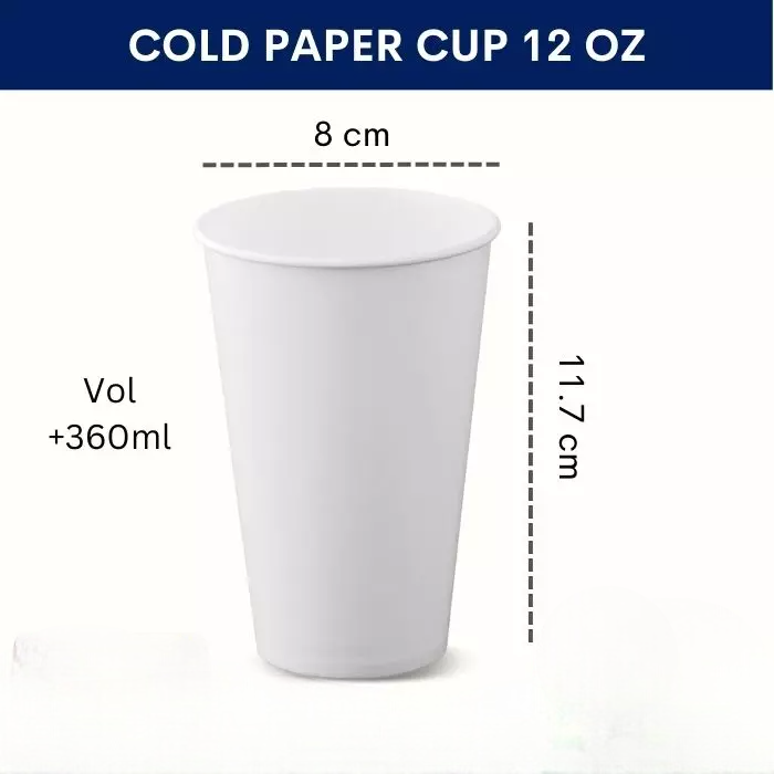 Cold Cup 12Oz — Gelas Papper Cup · grosir kemasan Akapack