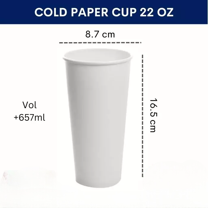 Cold Cup 22Oz — Gelas Papper Cup · grosir kemasan Akapack