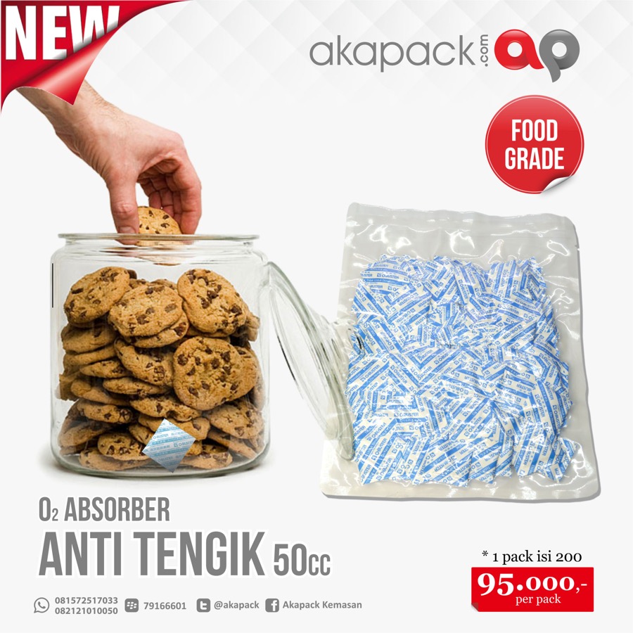 Anti Tengik / Oxygen Absorber 50cc Isi 250pcs — Kitchen Set · grosir kemasan Akapack