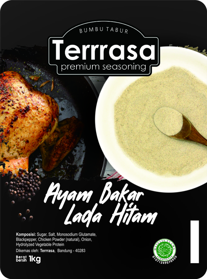 Bumbu Tabur Ayam Bakar lada Hitam — Aneka Bumbu Tabur/seasoning For Snack · grosir kemasan Akapack