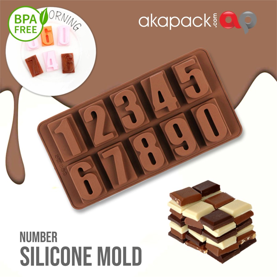Silicone Angka Besar 21X10.5Cm — Silikon · grosir kemasan Akapack