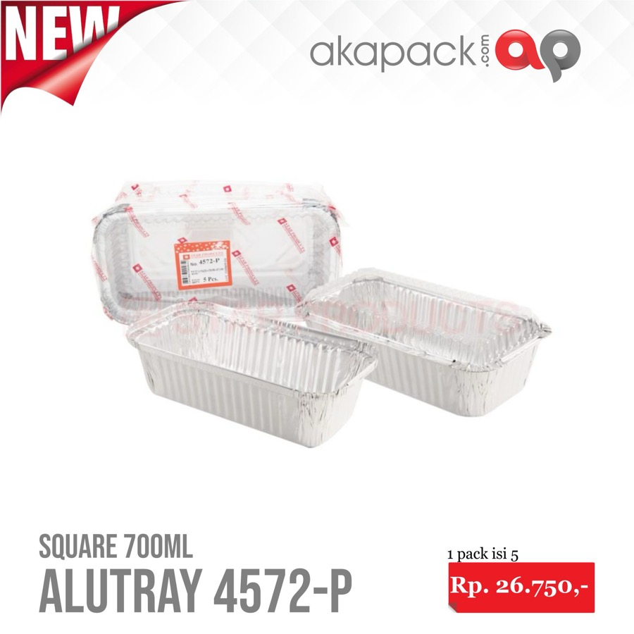 Alu Star 4572P Isi 5Pcs — Cup Alu Foil / Tahan Panas · grosir kemasan Akapack
