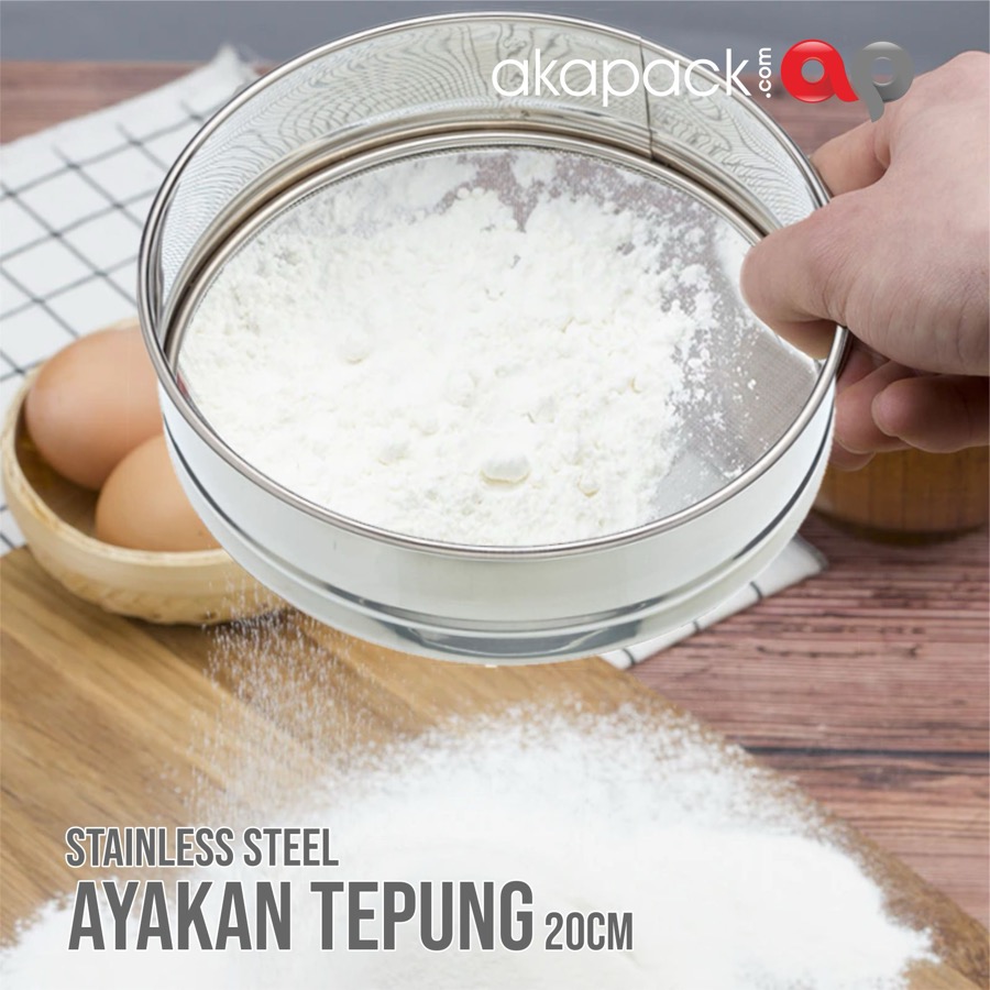 Ayakan Tepung Diameter 19.5Cm — Kitchen Set · grosir kemasan Akapack