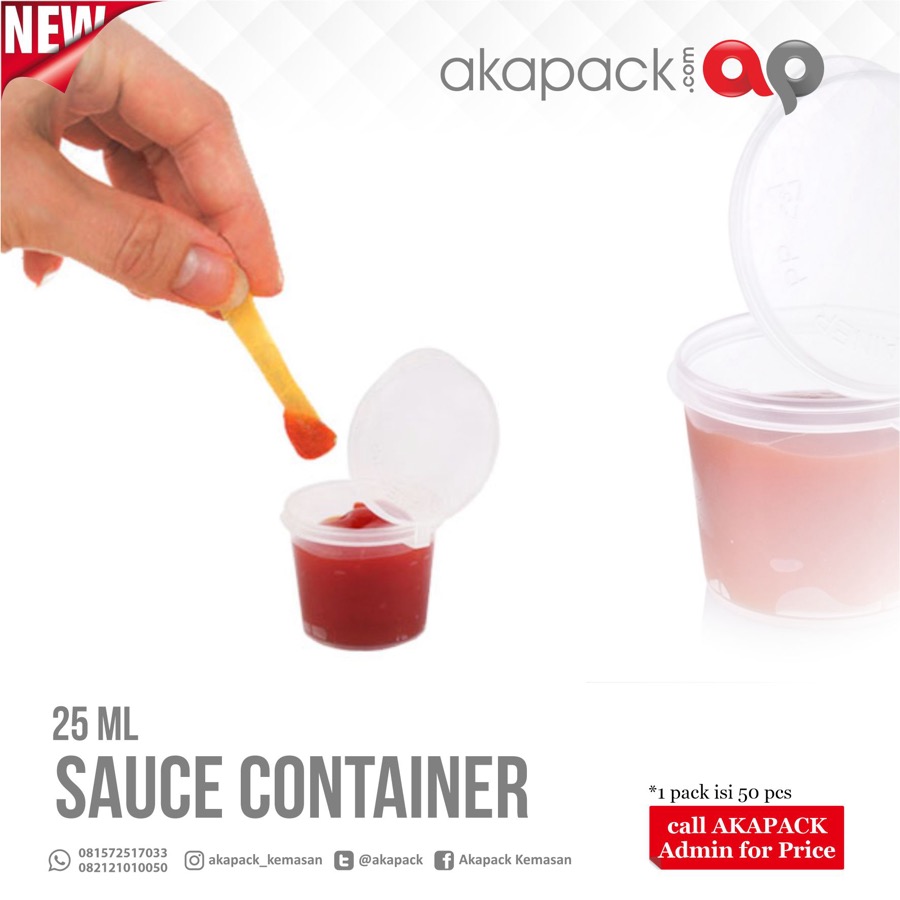 KIIP Sauce Cup 25 ML — Wadah Thinwall Plastik · grosir kemasan Akapack