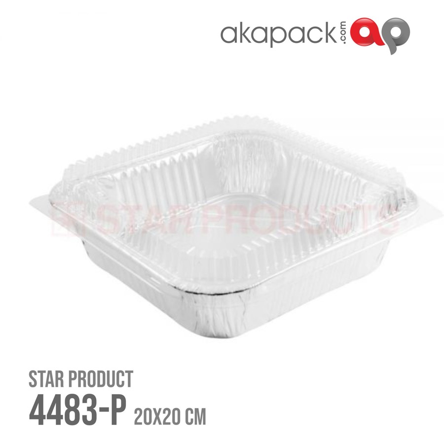Alu Star 4483P Isi 5Pcs — Cup Alu Foil / Tahan Panas · grosir kemasan Akapack